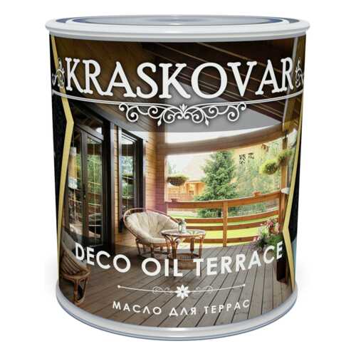 Масло для террас Kraskovar Deco Oil Terrace Эбеновое дерево 0,75л