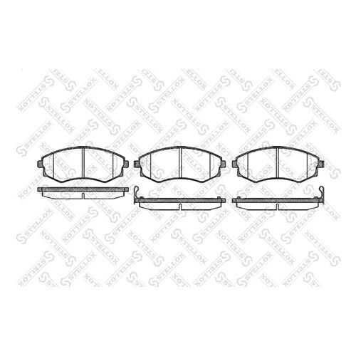 Комплект тормозных дисковых колодок Stellox 329 012B-SX