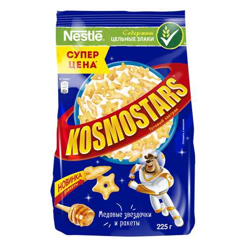 Готовые завтраки Nestle медовый пакет kosmostars 225 г