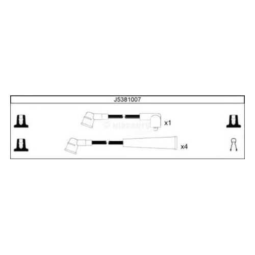 Комплект проводов зажигания NIPPARTS J5381007