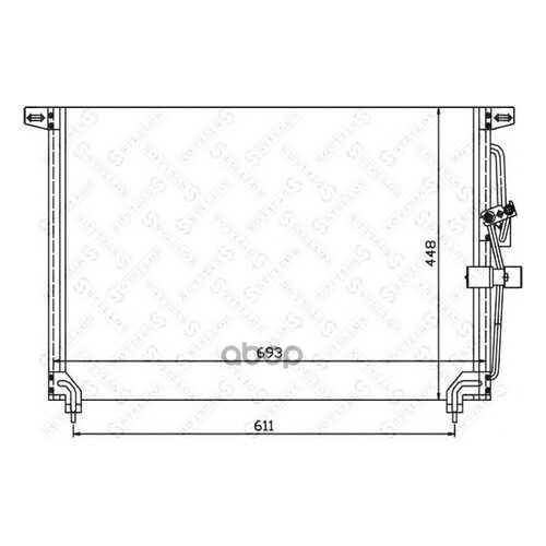 Радиатор кондиционера Stellox 1045048SX