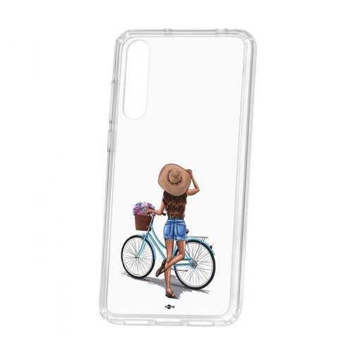 Чехол Kruche Huawei P20 Pro (Plus) Print Велосипедная прогулка