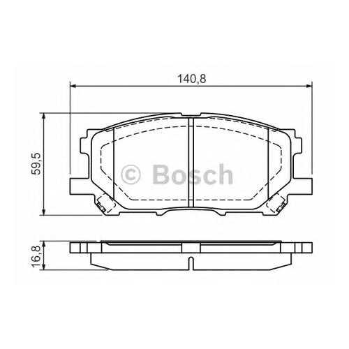 Комплект тормозных колодок Bosch 0986494218