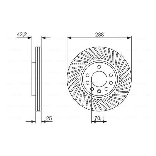 Тормозной диск Bosch 0986479884