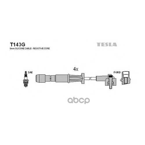 Комплект Проводов Зажигания TESLA T143G