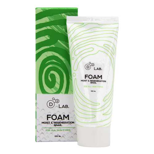 Пенка для умывания D2 Lab Foam Moist & Regeneration Snail 100 мл