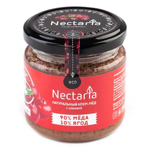 Крем-мёд с клюквой Nectaria 230 г