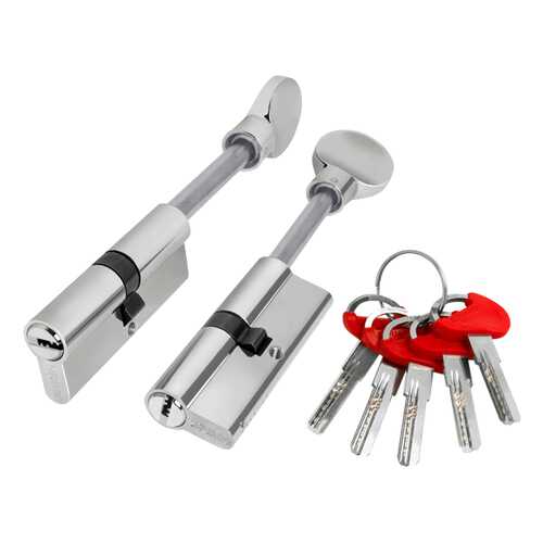 Цилиндровый механизм со штоком D-PRO507/90 mm /55+10+25/ CP, цвет: хром 5 ключей