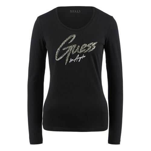 Лонгслив женский Guess W0YI65-JA900 черный XS