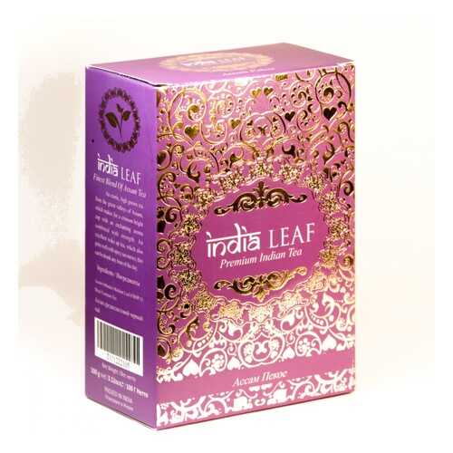 Чай India leaf Ассам пекое, черный среднелистовой, 100 гр