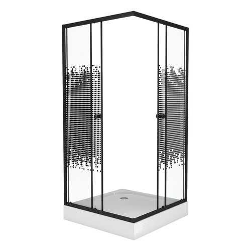 Душевой уголок Niagara NG-010-14Q BLACK 100х100 см