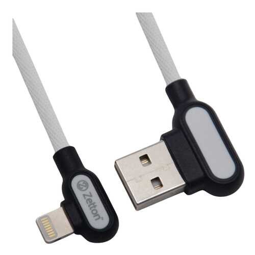 Кабель Zetton Lightning 1м White (ZTUSBRFCWEA8)