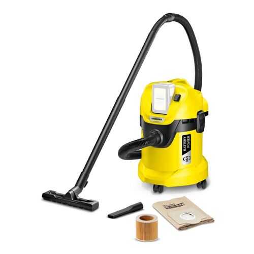 Аккумуляторный строительный пылесос Karcher WD 3 Battery 1.629-910.0