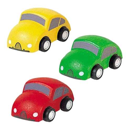 Набор игрушечного транспорта Plan Toys Город деревянные машинки 3 шт.