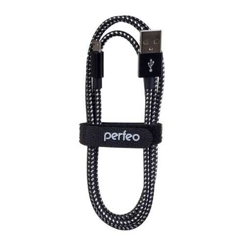 Кабель Perfeo USB2.0 A вилка - Micro USB вилка, черно-белый, длина 3 м. (U4802)