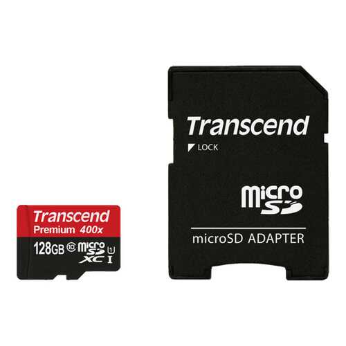 Карта памяти Transcend Micro SDXC TS128GUSDU1 128GB