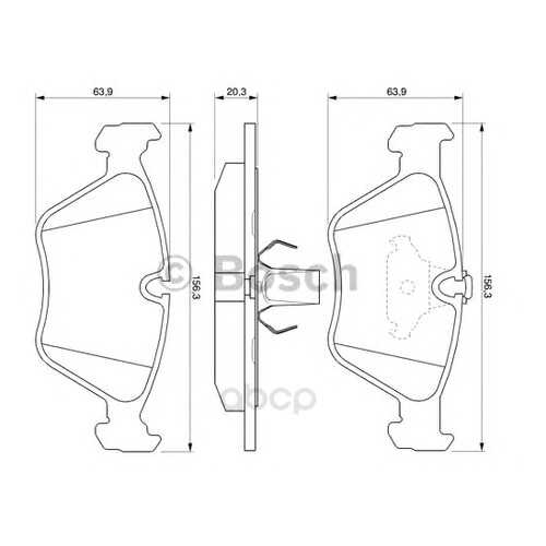 Тормозные колодки дисковые Bosch 0986424485