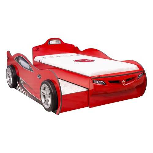 Кровать-машина Cilek Carbed Coupe выдвижнаякрасная 90х190/90х180