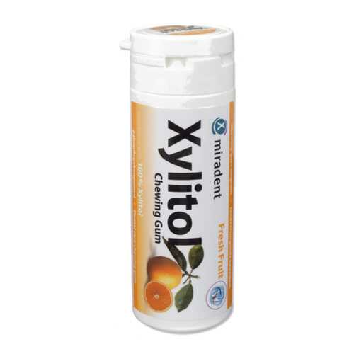 Жевательная резинка Miradent xylitol chewing gum свежие фрукты