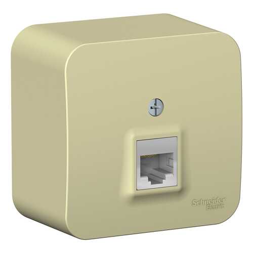 SE Blanca наруж Бежевая Розетка компьютерная RJ45, кат.5E, изолир. пластина