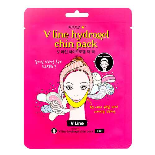 Маска для подбородка Kocostar V Line Hydrogel Chin Pack 9 г