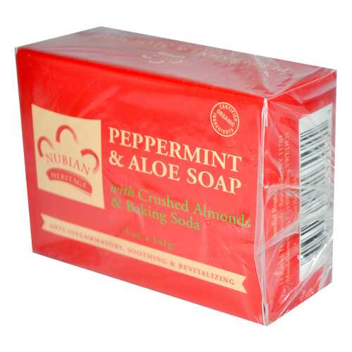 Косметическое мыло Nubian Heritage Peppermint & Aloe Soap 141 г