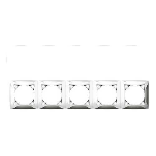 Рамка 5-я серебристый Дуэт Schneider Electric 21572