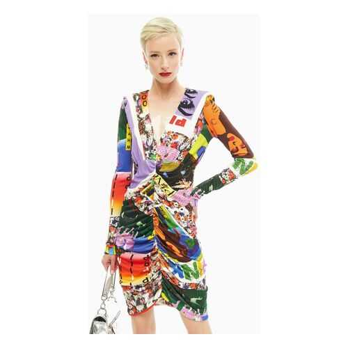 Платье женское Pinko 1B142D 7790 NR4 разноцветное S