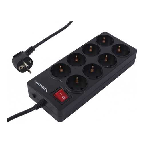Сетевой фильтр IPPON BK258, 8 розеток, 5 м, Black