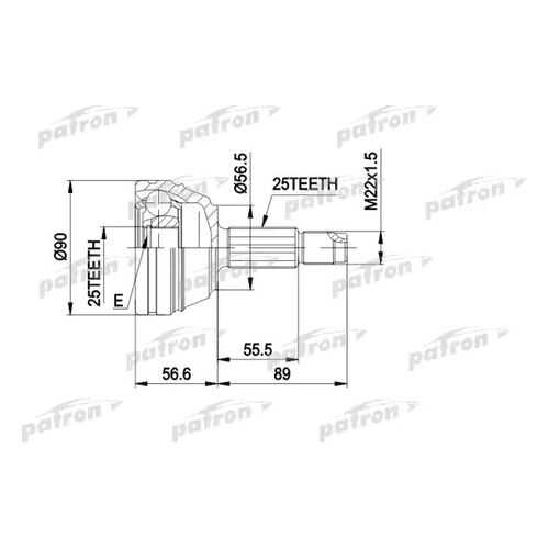 Шрус PATRON PCV1198