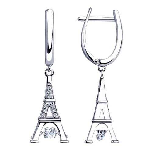 Серьги SOKOLOV из серебра со Swarovski Zirconia 89020113