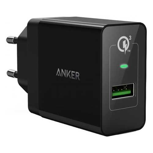 Сетевое зарядное устройство Anker PowerPort+ 1 with Quick Charge 3.0 EU Black
