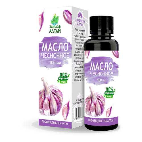 Масло чесночное Эколайф АЛТАЙ, 100мл
