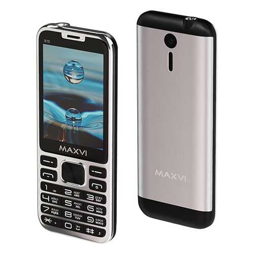 Мобильный телефон Maxvi X10 Metallic Silver