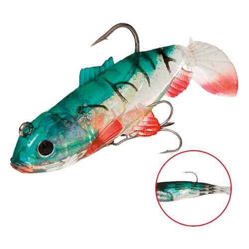 Виброхвост оснащенный Mikado Crystal Fish WXH-63 6 см, 37, 2 шт.