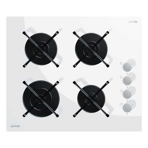 Встраиваемая варочная панель газовая Gorenje GHS64-ORA-W White