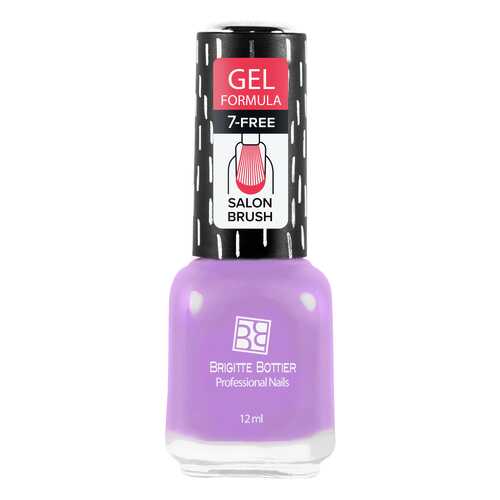 Лак с гелевым эффектом Brigitte Bottier Gel Formula тон 56 фиалковый, 12 мл