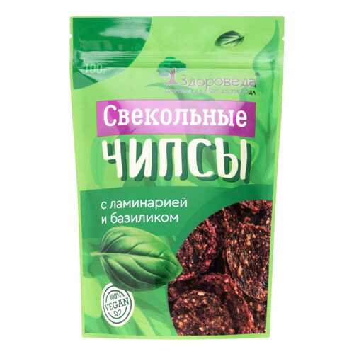 Чипсы свекольные Здороведа с ламинарией и базиликом 100 г