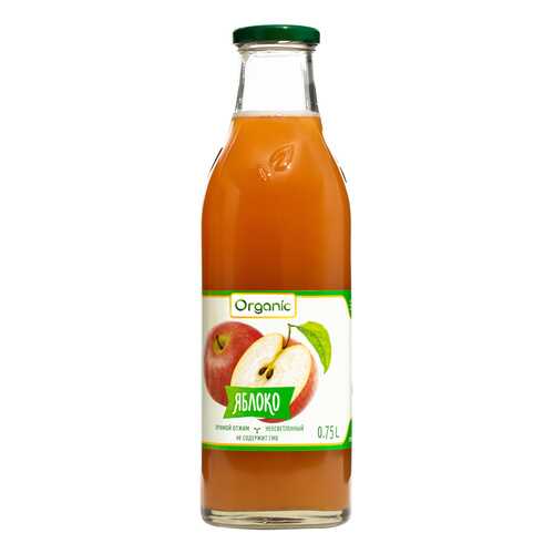 Сок Organic Яблоко прямого отжима 750 мл (стекло)