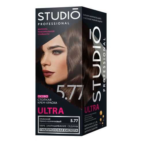 Комплект ULTRA STUDIO PROFESSIONAL 5.77 глубокий темно-коричневый 2*50+15 мл