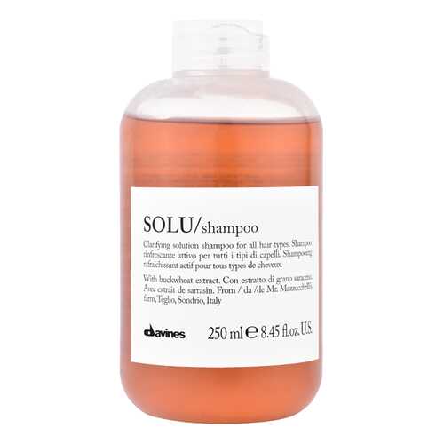 Шампунь Davines Solu 250 мл для глубокого очищения волос