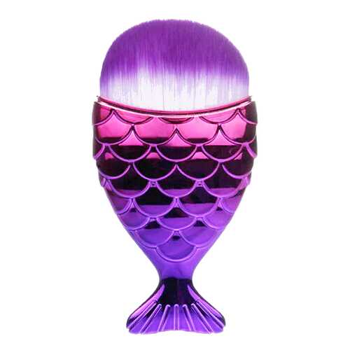 Кисть для макияжа Kawaii Factory Rainbow fish, белый с сиреневым