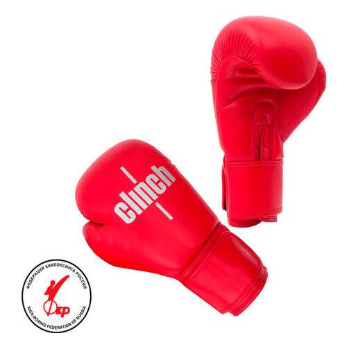 Боксерские перчатки Clinch Olimp C111K красные 12 унций