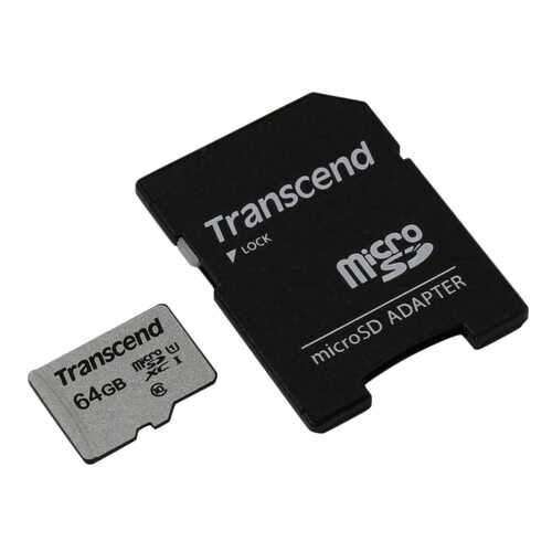Карта памяти Transcend Micro SDHC TS64GUSD300S-A 64GB