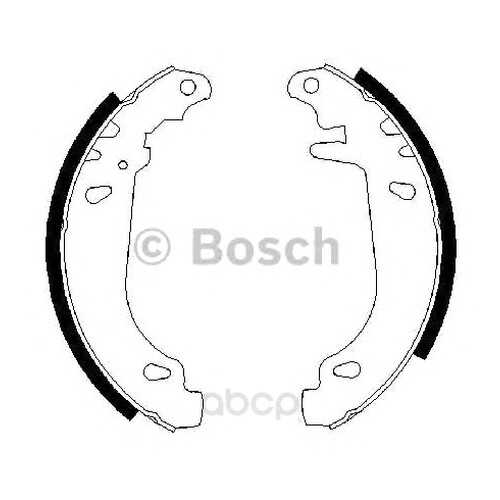 Тормозные колодки барабанные Bosch 986487346