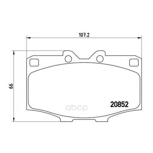Тормозные колодки дисковые brembo P83006