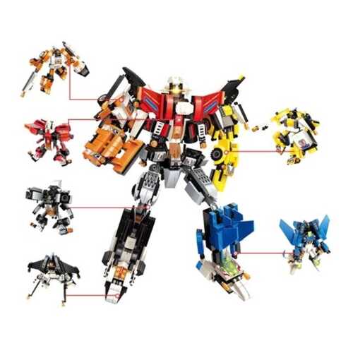 Конструктор-трансформер 1 TOY Blockformers Мегатрансфайтер, 6 шт.
