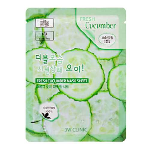 Маска для лица 3W Clinic Fresh Cucumber Mask Sheet 23 мл