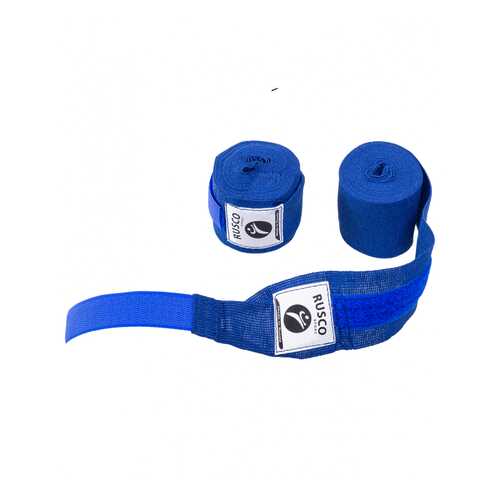 Бинт боксерский Rusco Sport, 4,5 м, хлопок, синий