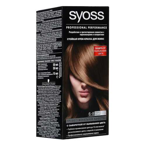 Краска для волос Syoss Color 6-8 Темно-русый